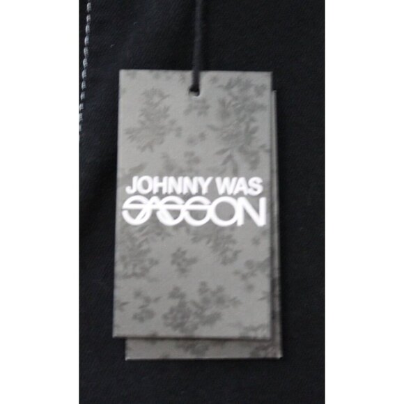 NWT Johnny Was x Sasson Rue de la Flare Denim Jeans Size 29 True Black Wash - Picture 5 of 9